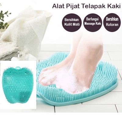 Alat Pijat Refleksi Telapak Kaki Silicon Karet Alas Terapi Kaki