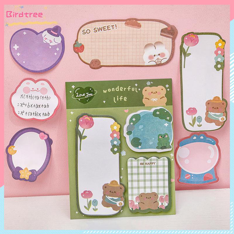 

[Ready❤️]Catatan Tempel Kombinasi Kartun Pola Hewan Lucu- BS