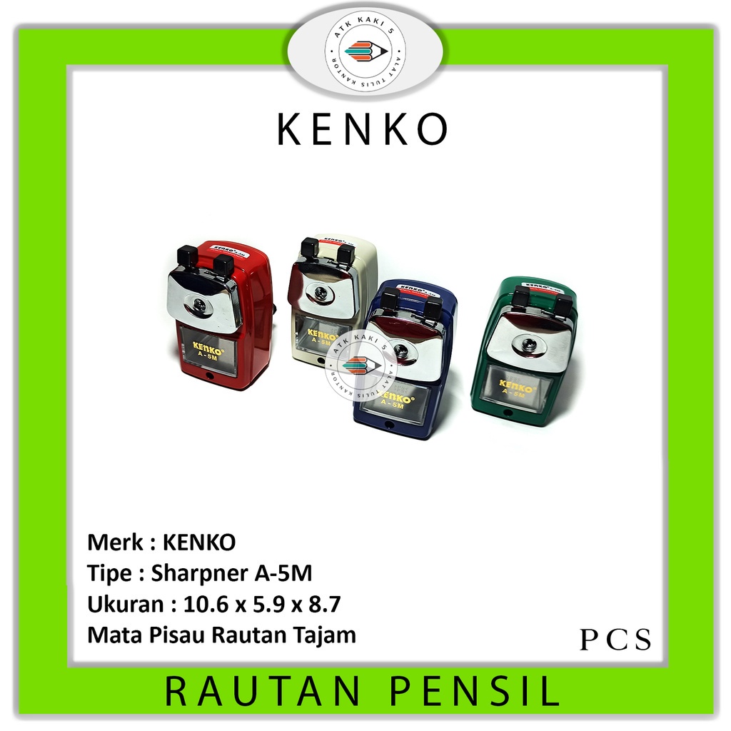 

KENKO - Rautan Pensil Pencil Sharpener A-5M - PCS