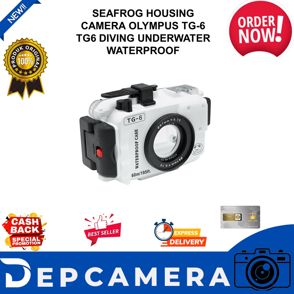 Seafrog Housing Camera Olympus TG-6 TG6 Diving Underwater Waterproof