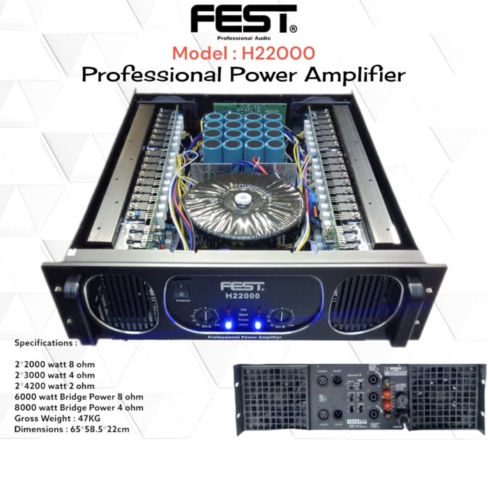 Power Amp Fest H 22000 / Amplifier FEST H22000 Original Product