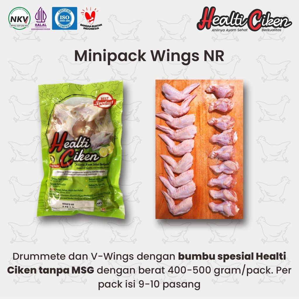 

AYAM PROBIOTIK HEALTI CIKEN MINIPACK WINGS MARINASI