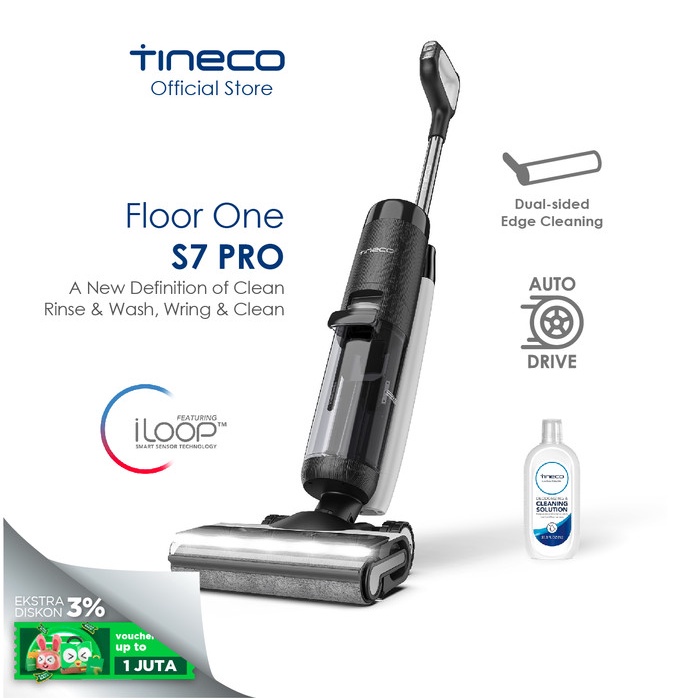 Tineco Floor One S7 PRO Smart Wet Dry Cordless Vacuum Cleaner - S7 PRO