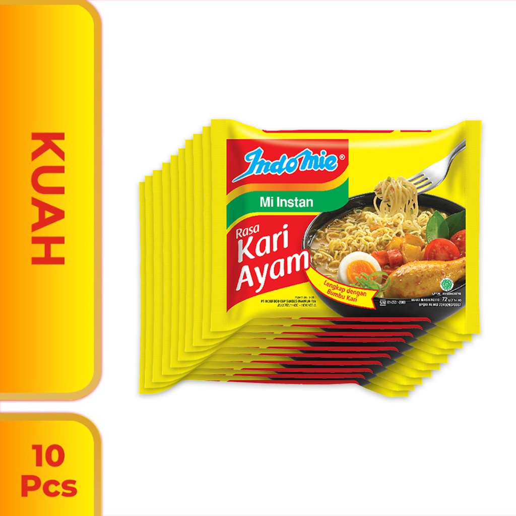 

ecer 10 Pcs - Indomie Kuah Kari Ayam