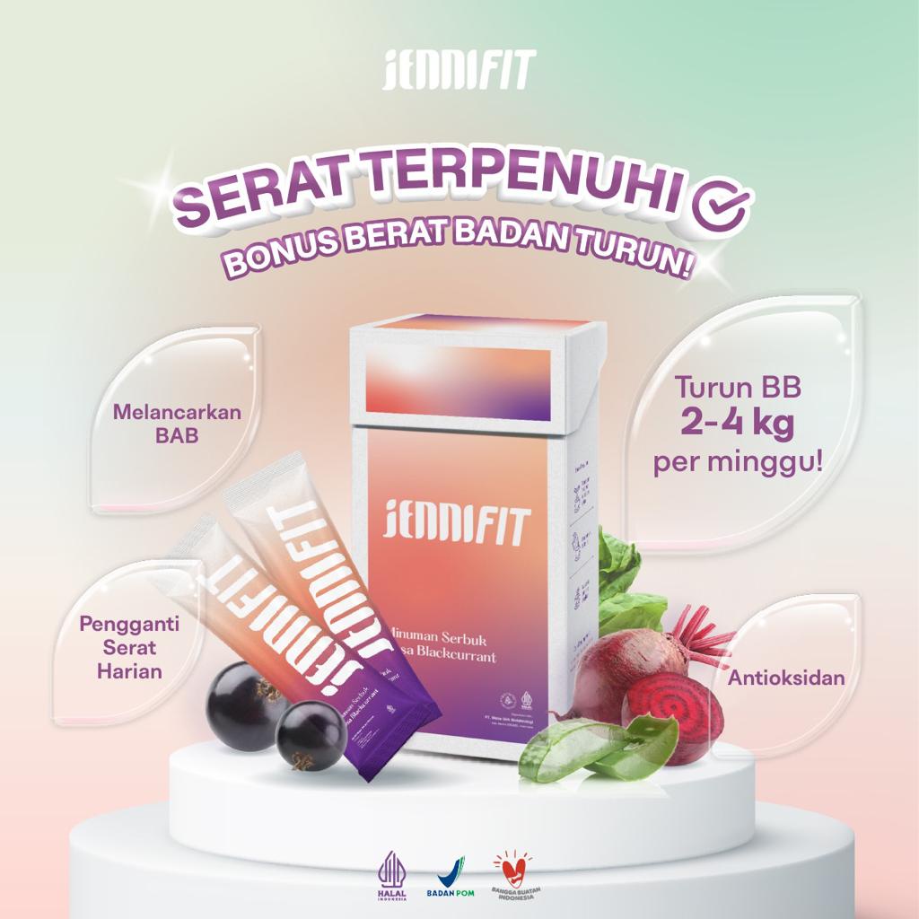 

JENNIFIT Fiber Blackcurrant Drink - Minuman diet halal BPOM Serat