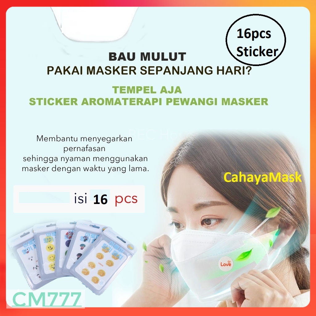 Stiker Masker Aroma Terapi / Sticker Masker