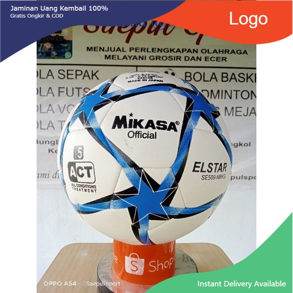 BOLA SEPAK BOLA KAKI MIKASA OFFICIAL  ACT ELSTAR