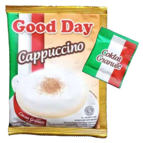 

kopi Good day cappuccino renceng 10 sachet 25g
