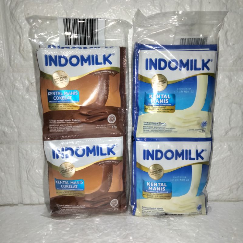 

INDOMILK Susu Kental Manis Sachet Plain 37gr x 6pcs renceng