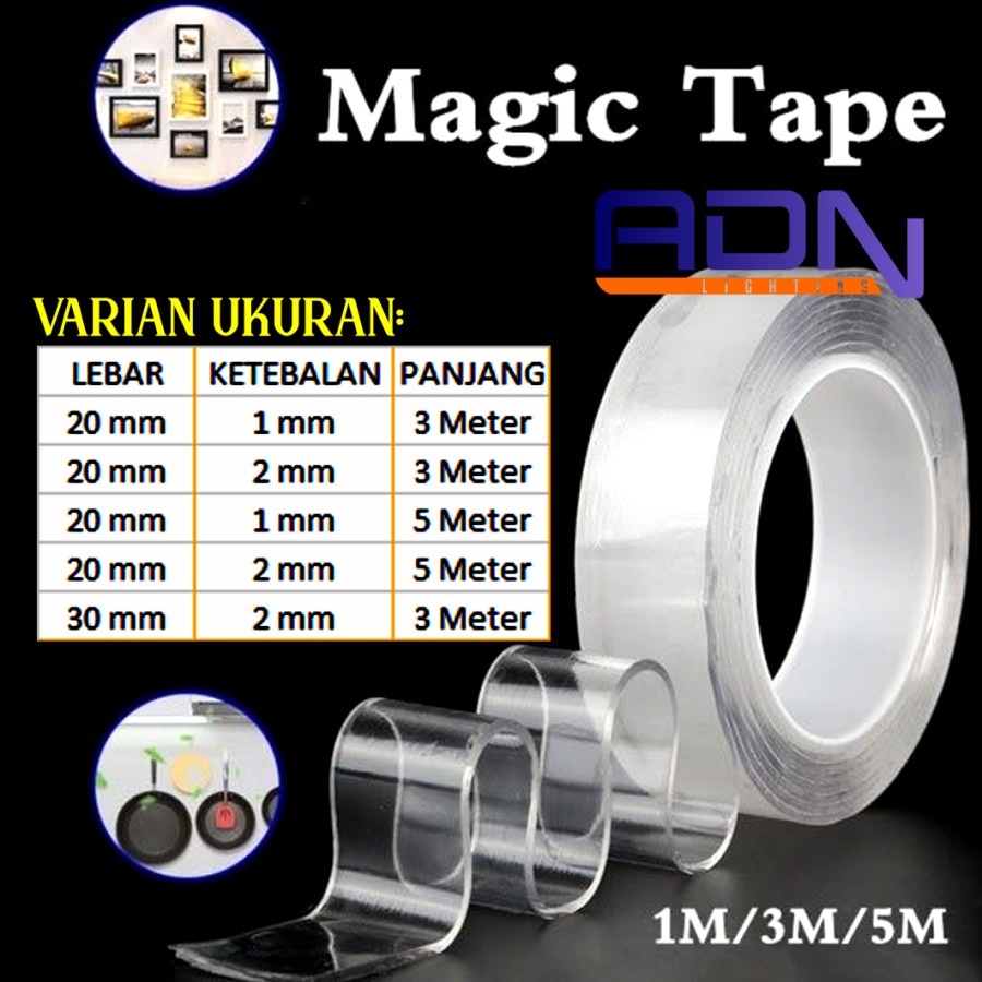 

Double Tape Nano Magic Bening Super Kuat Import Dobel Doble Tip