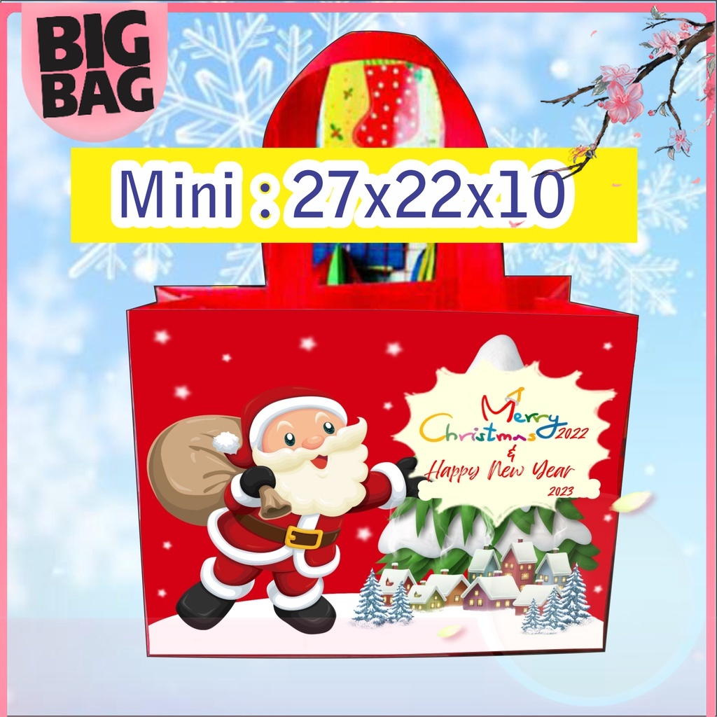 

Tas Natal goodie bag kecil christmas natal 22x27x10 Bigbag