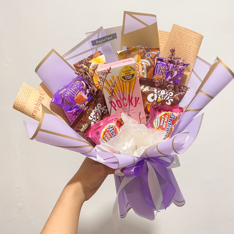 

Buket Snack [free packing] bouquet bucket medium murah wisuda/birthday/graduation
