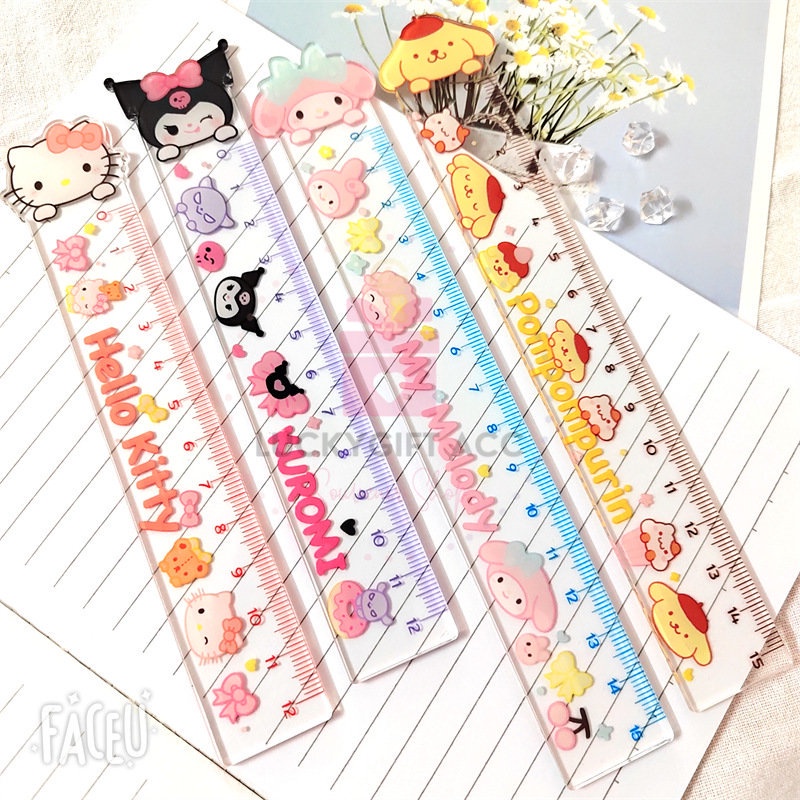 

PENGGARIS 12 CM MOTIF SANRIO LUCU IMUT / PENGGARIS TERBARU SANRIO KARTUN JEPANG