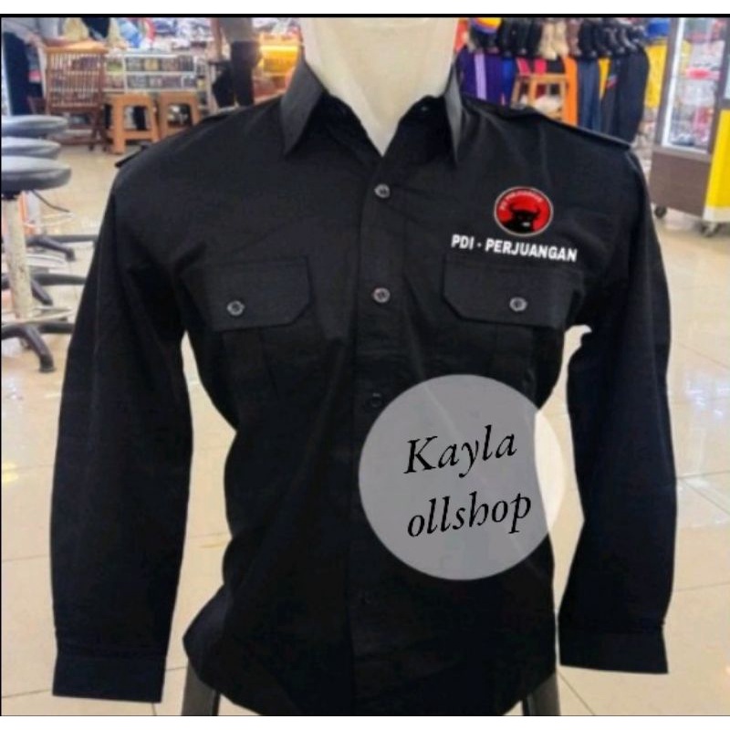 KEMEJA PARTAI PDI PERJUANGAN LENGAN PANJANG