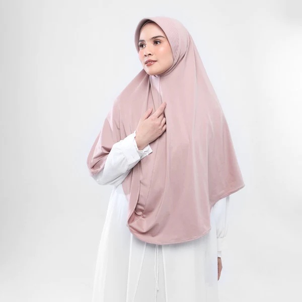 Elzatta Hijab Kerudung Jilbab Bergo Instan Polos Jumbo Syari Zaria Kirana