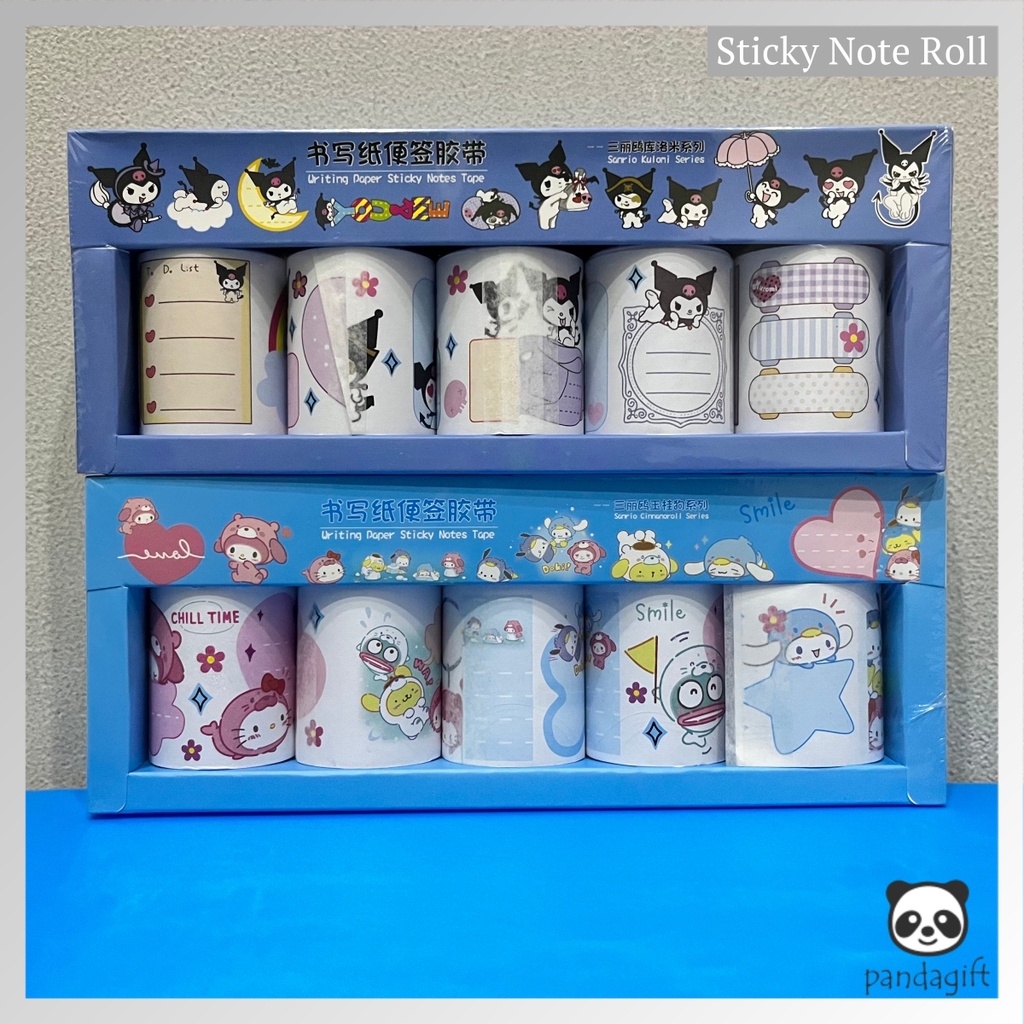

Sticky Note Unik Gulung Motif Karakter Lucu / Kertas Memo Roll per 1 Roll- GG0293