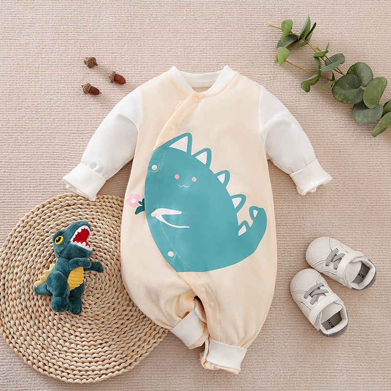 baju bayi laki laki bayi import korea jumsuit bayi motif DINO baju bayi baju bayi unisex lucu kidzy