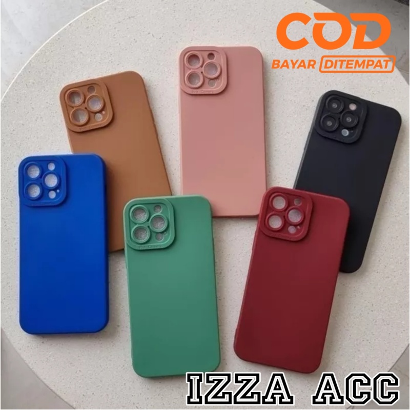 Sofecese Silikon Pro Camera Full polos Warna HP Oppo A5S/A12/A7/F9/A11K Candy Case Full Colour