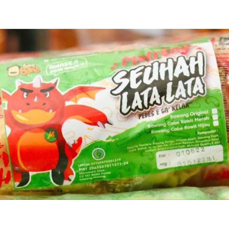 

Keripik molreng cimol goreng pedas cabe merah seuha Lata lata