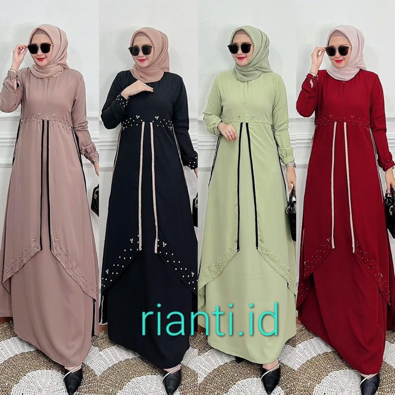 Gamis rianti Zeena / Rianti.id berlebel / Ori rianti