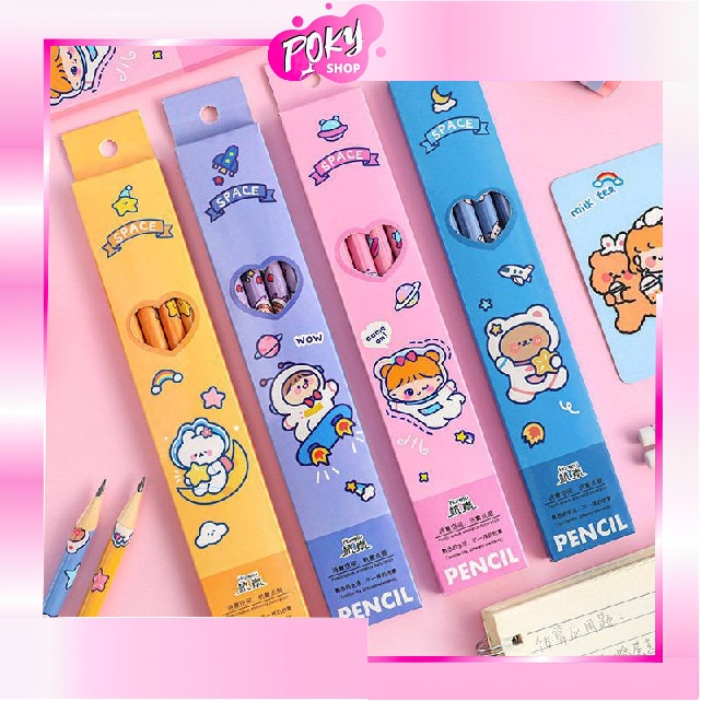 

POKY - S5670 Pensil Set Pack Cute / Pensil Anak Karakter Lucu / Tulis Sekolah Anak Lucu / Pensil Set Isi Banyak