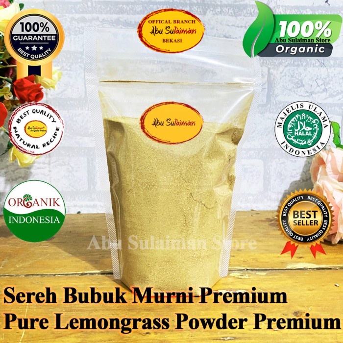 

Sereh Bubuk Murni 250 gr / Sereh Bubuk Premium 250 gr / Pure Lemongrass Powder Abu Sulaiman