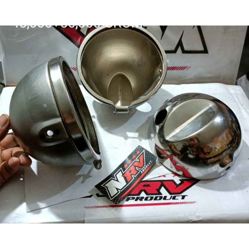 Batok Lampu Depan CB L2G batok L2G mentah (batok mentah ring crom) batok super pesek CB/batok lampu 