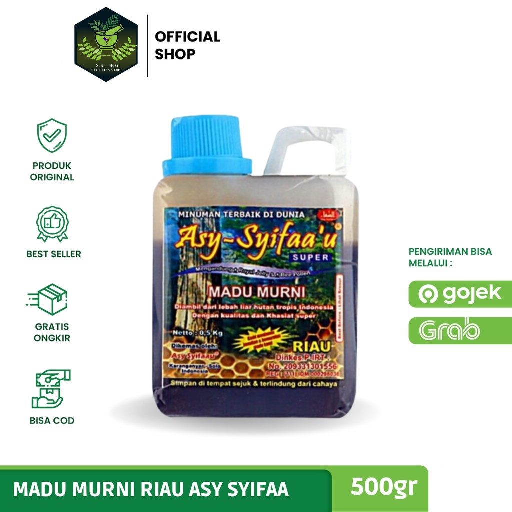 

ASY SYIFAAU - Madu Hutan Asy syifaa 500gr Madu Murni 100% ASLI