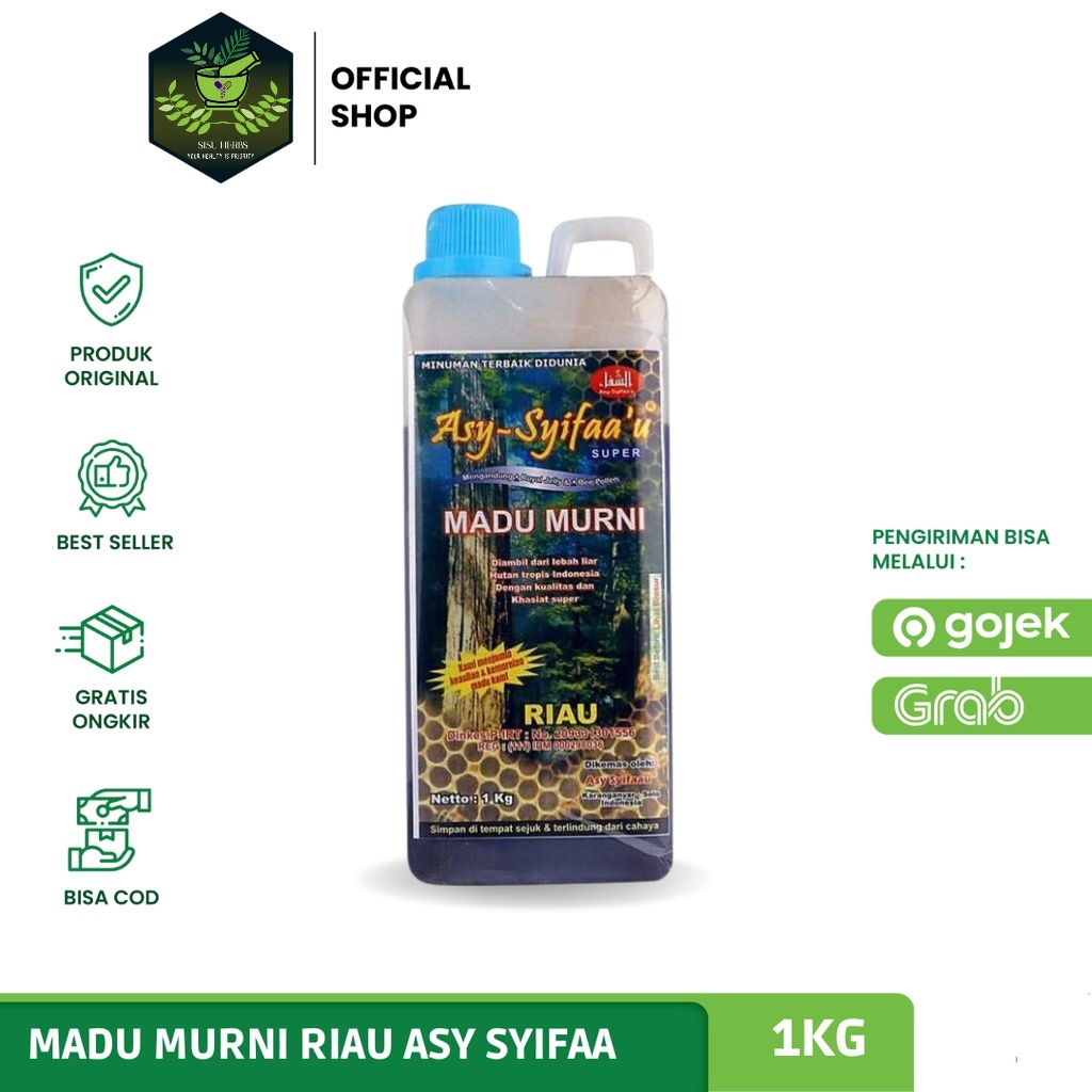 

ASY SYIFAAU - Madu Hutan Asy syifaa 1kg Madu Murni 100% ASLI