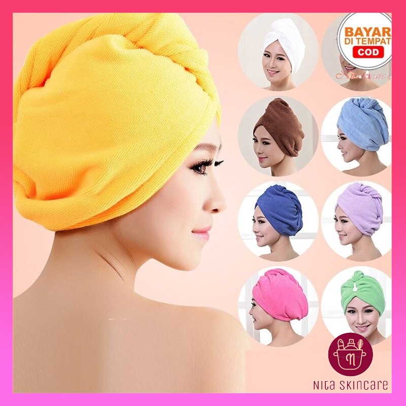 [COD] Handuk Kepala Mikrofiber Handuk kepala Keramas Handuk Kepala Dewasa