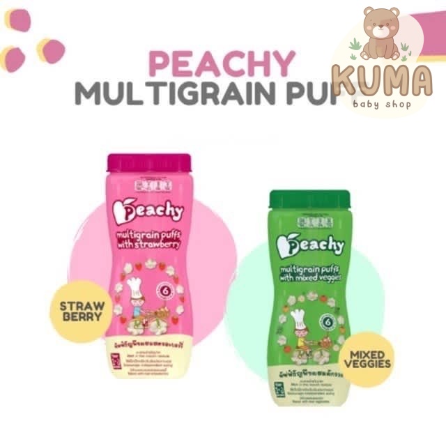Peachy Puff Multigrain Cemilan Bayi 1 tahun +