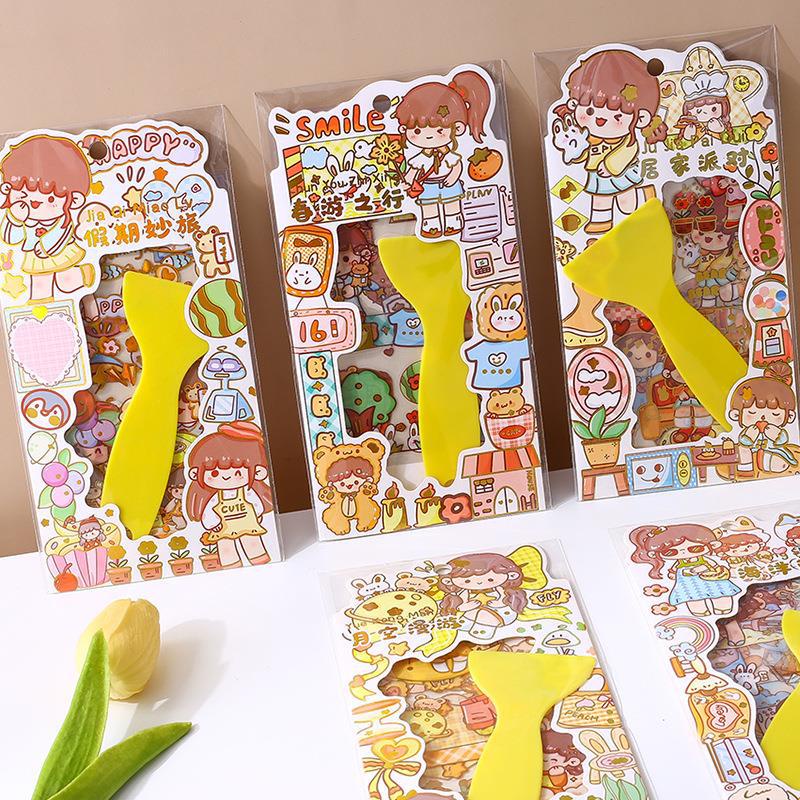 

4 stiker untuk anak perempuan dan gadis manis
