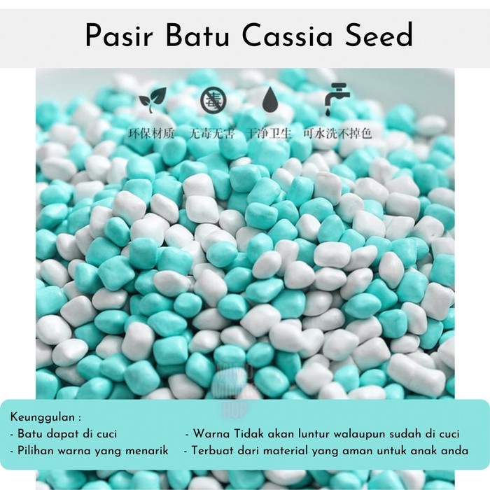 SAND POOL - kolam pasir batu cassia seed mainan motorik anak - REFFILL BATU