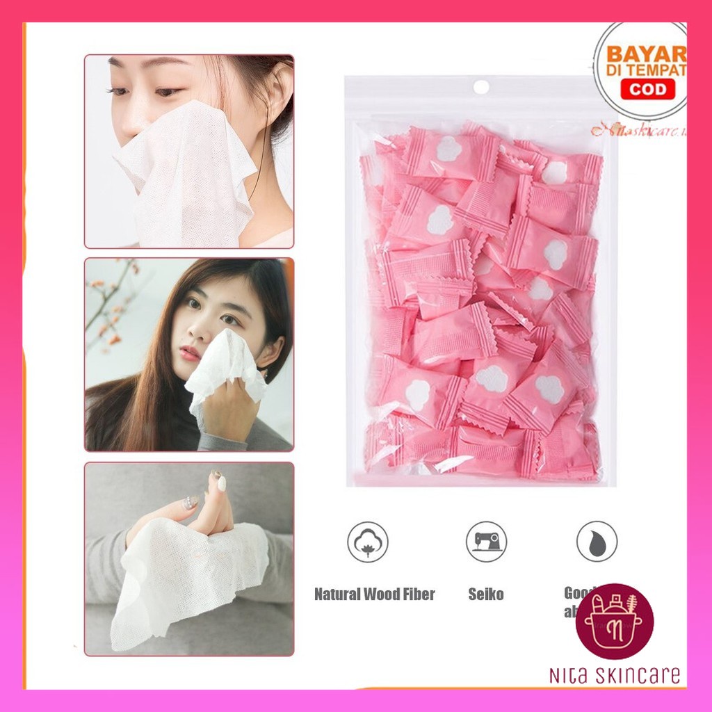 [COD] Handuk Kertas 1 Pcs Travel Kompres Tisu Kertas