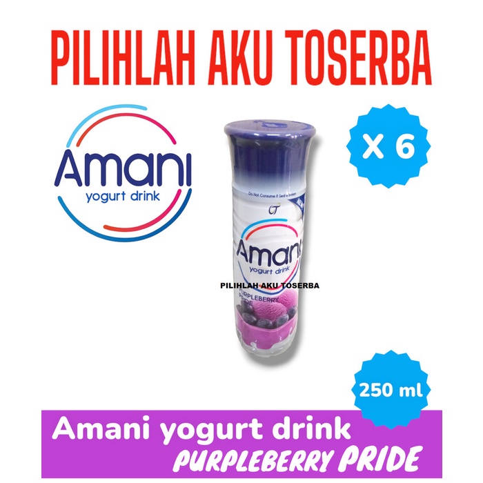 

AMANI Yogurt Drink PURPLEBERRY 250 ml - ( HARGA 6 BOTOL )