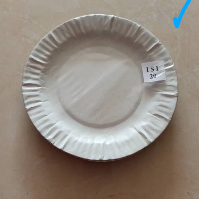 piring kertas besar -