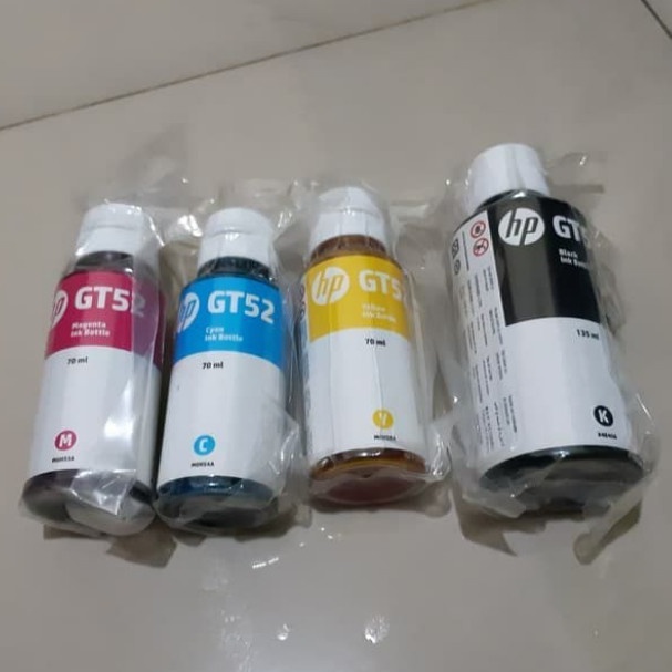 Paket Tinta HP GT 51XL 135 MI & GT 52 (LOSEPACK) ORIGINAL