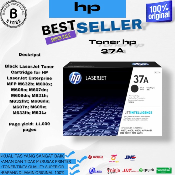 Toner HP Laserjet 37A ( CF237A ) Original