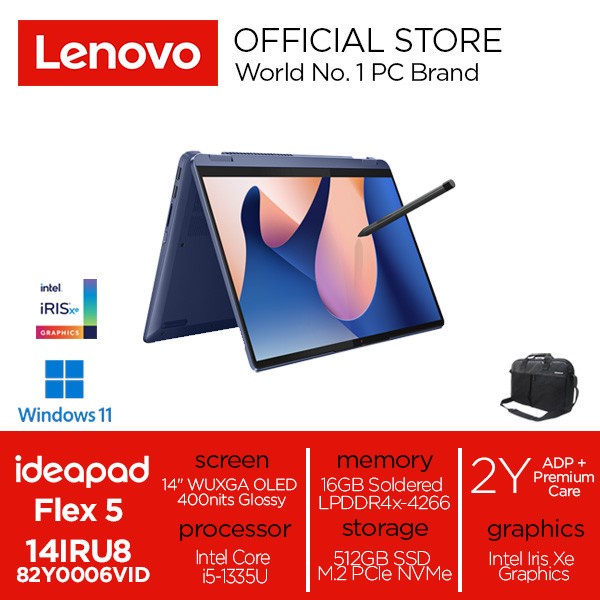 Lenovo IdeaPad Flex 5 14IRU8 6VID Core i5-1335U 16GB 512GB 14&quot; W11+OHS
