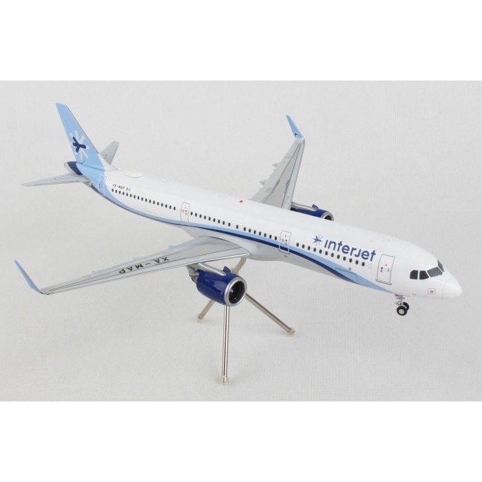 Gemini Jets Interjet A321neo XA-MAP 1/200 Scale Diecast Commercial Plane