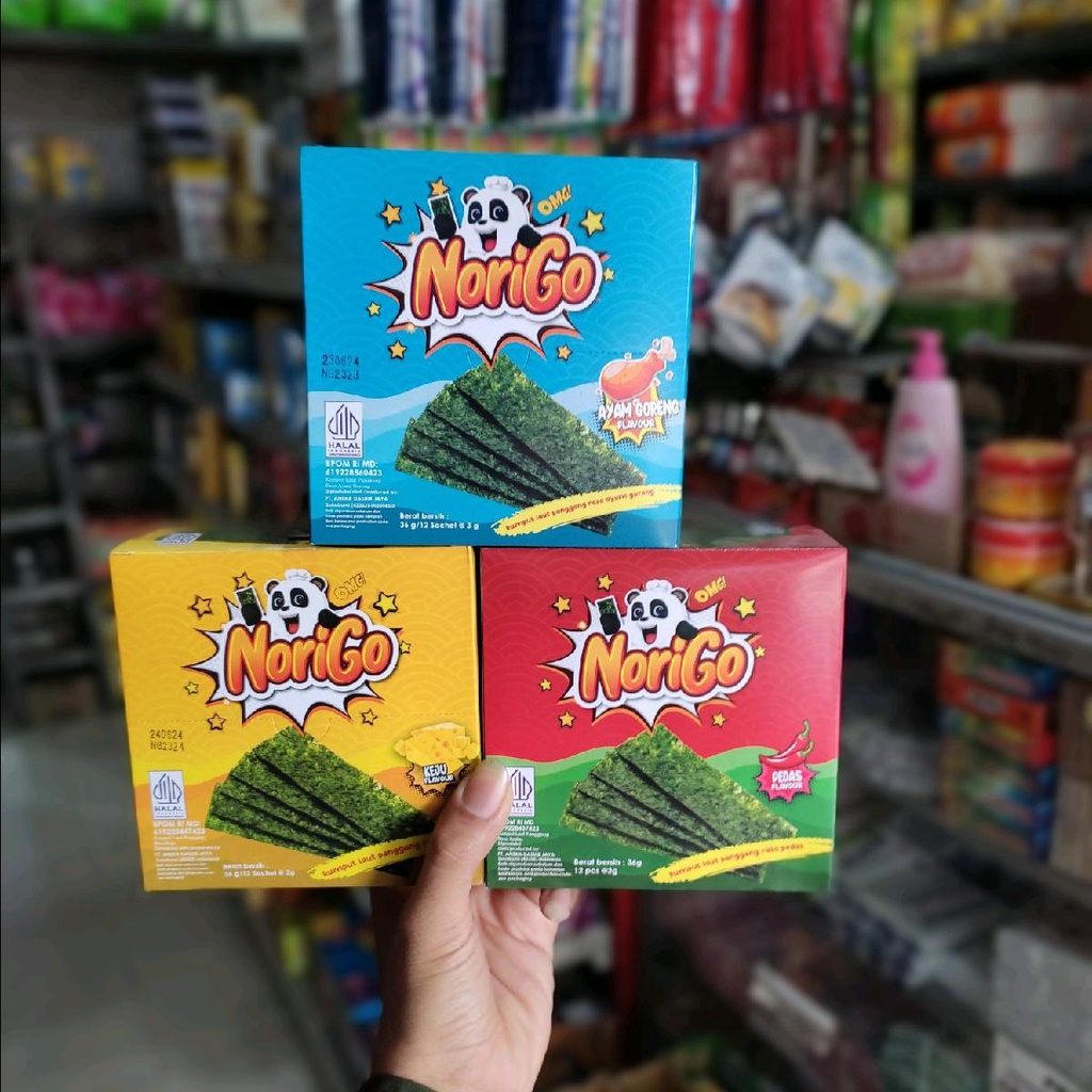 

PAKET 2 BOX NoriGo Snack Rumput Laut Nori isi 12