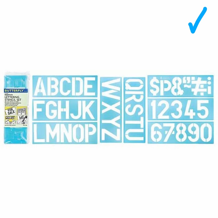 

penggaris huruf dan angka jumbo BT860 -