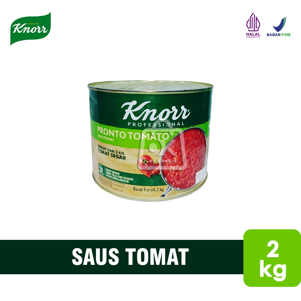 

Saus Tomat Knorr / Pronto Tomato Sauce Knorr (Kaleng 2 Kg)