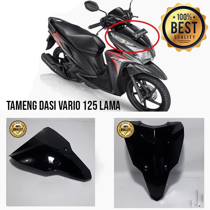 ✔Otomotif Terlaris Tameng Dasi Panel Tebeng Cover Depan Bawah Plat Nomor motor Vario 125 Lama