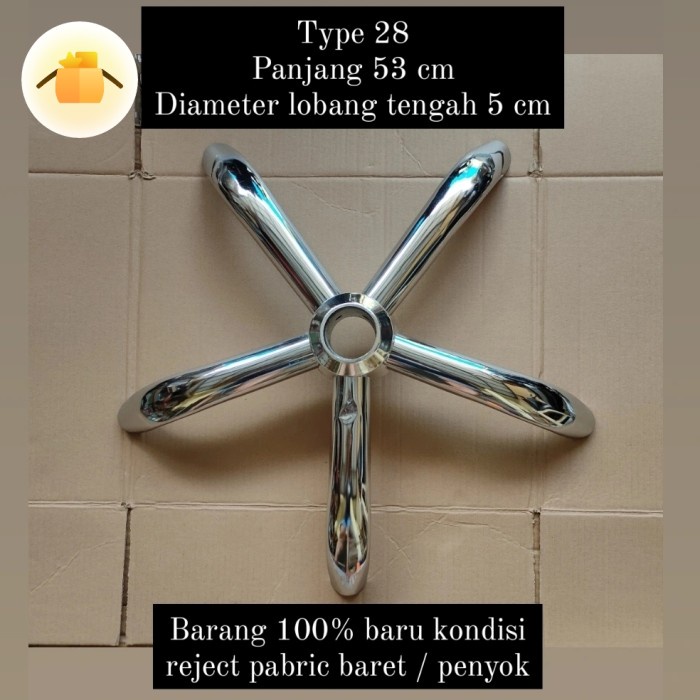 kaki chrome, kaki kursi kantor besi chrome BARANG BARU REJECT PABRIK