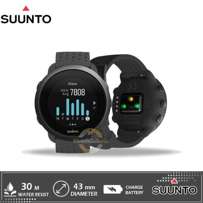 New Jam Tangan SUUNTO 3 SLATE GREY Original Murah