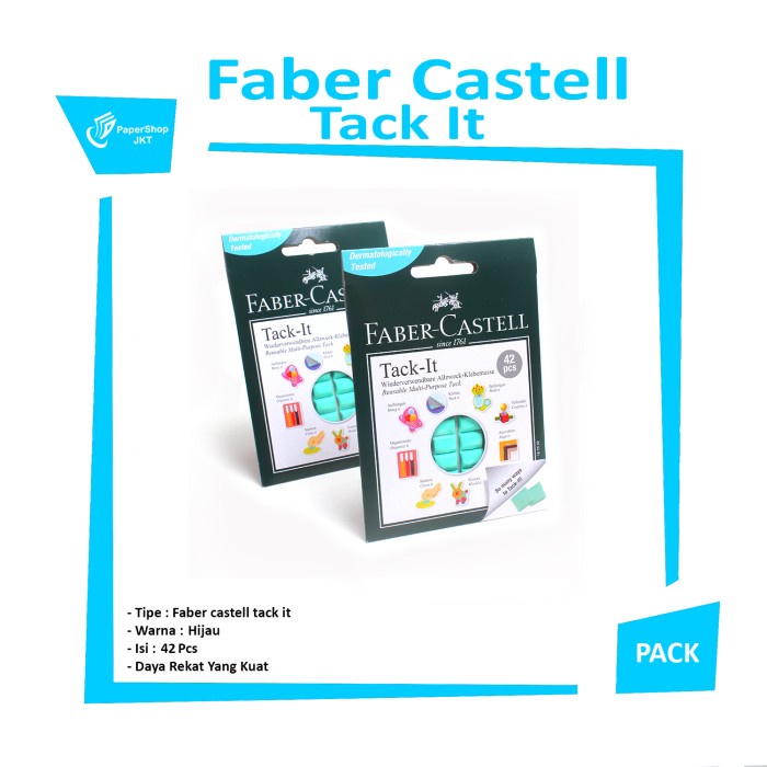 

FABER CASTELL - Tack It Reusable Multi-Purpose Isi 42 - Pack