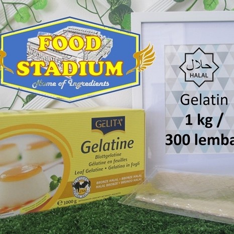 

Promo Termurah [ Best Seller ] Gelatin Sheet HALAL by Gelita, 1 kg