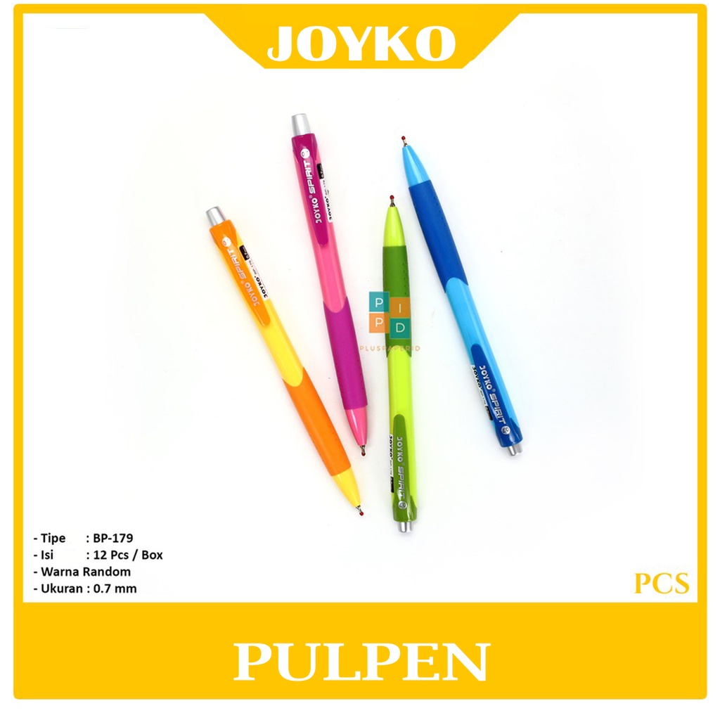 

JOYKO - Pulpen Ballpoint Spirit BP-179 Tinta HItam - Pcs