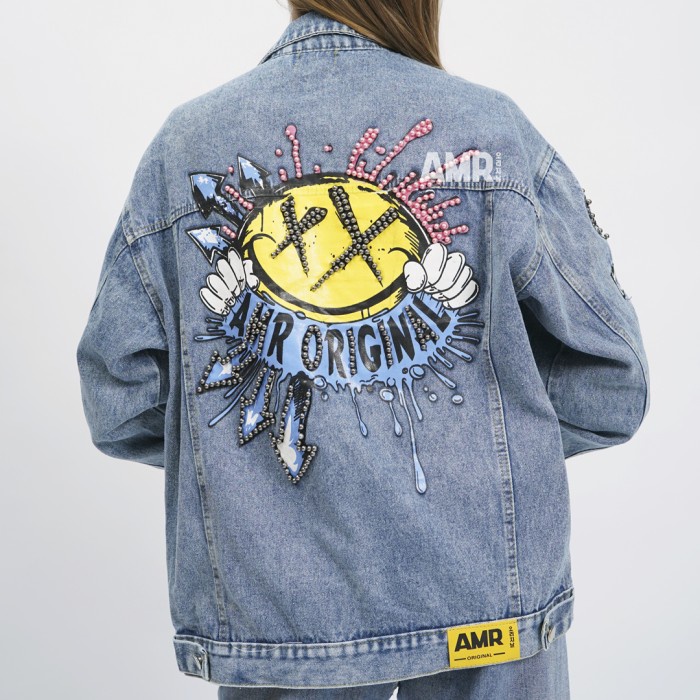 New AMR ORIGINAL - PEARL AMR 5390 - JACKET JEANS OVERSIZE DREAM